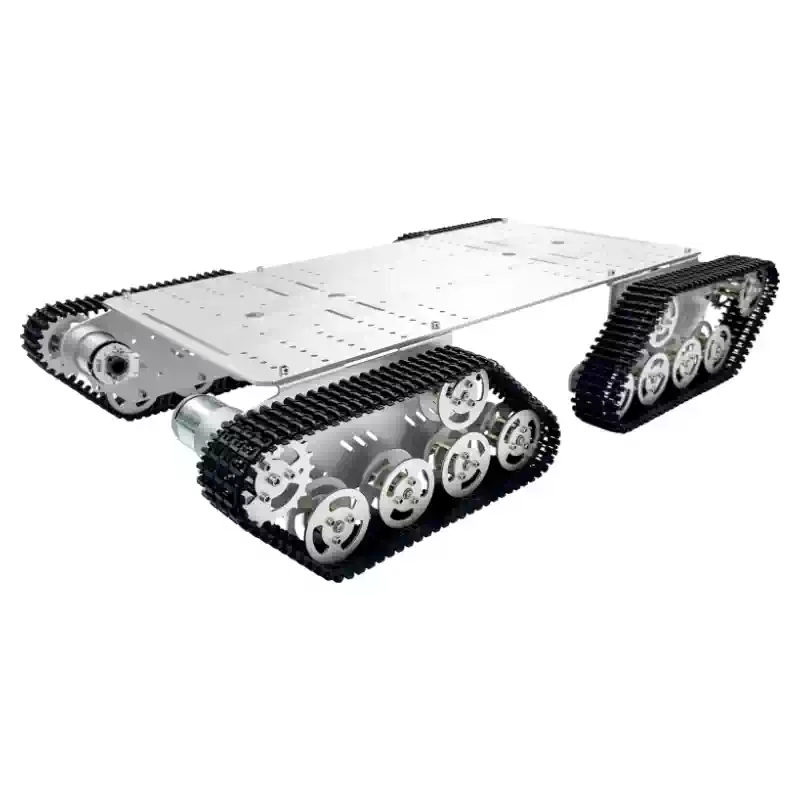 Telaio robot intelligente cingolato in metallo a 4 trazioni