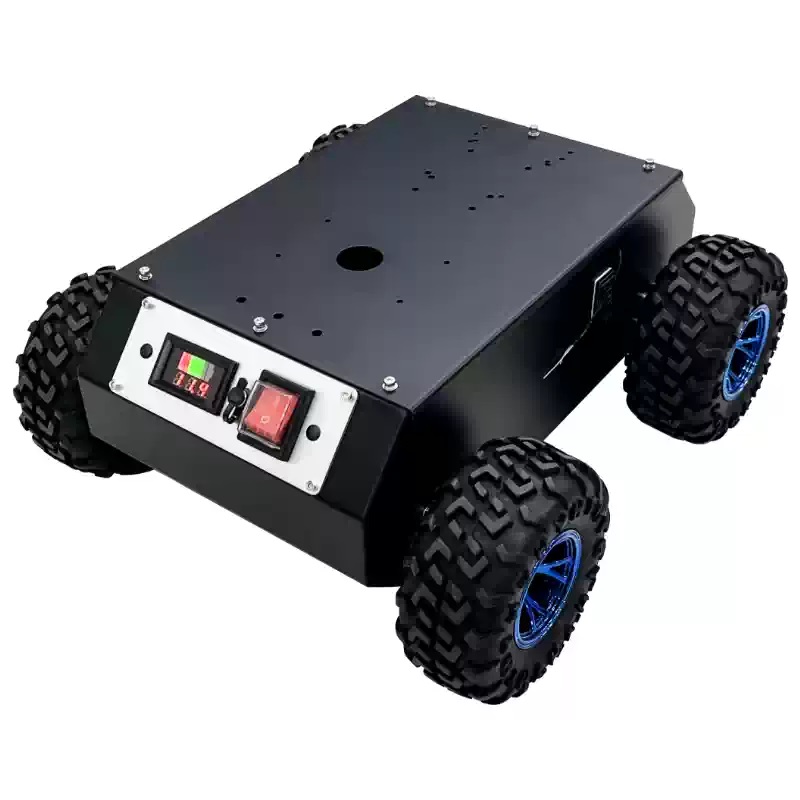 Telaio per robot con ruote in acciaio chiuso 4WD