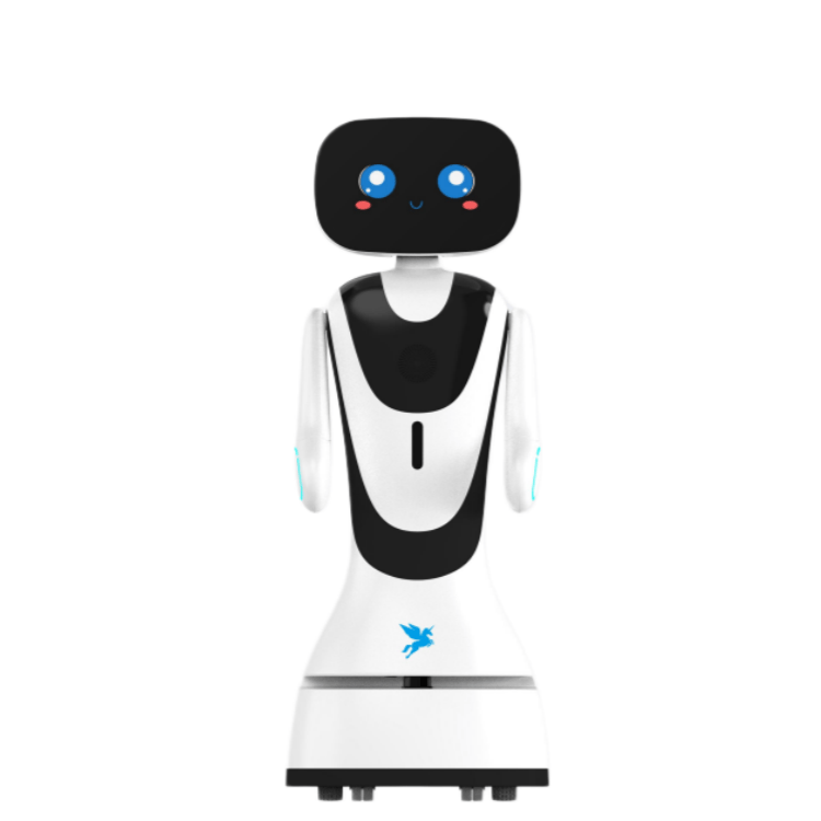 Robot di servizio nella hall dell'hotel