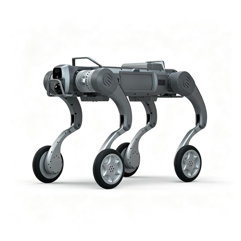 Telaio robot ibrido con gambe e ruote Cane robot quadrupede