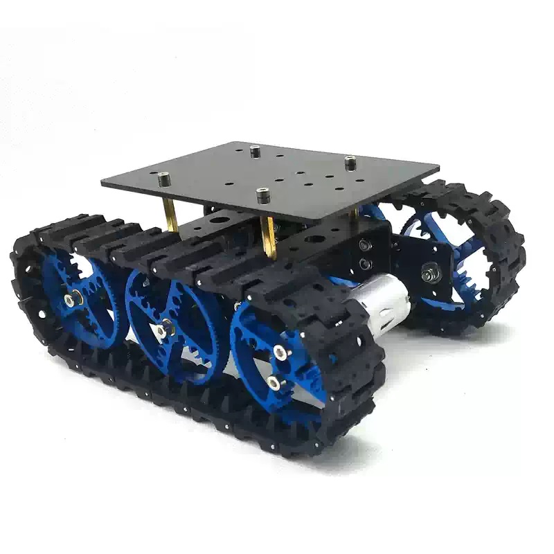 Mini telaio robot cingolato in gomma intelligente