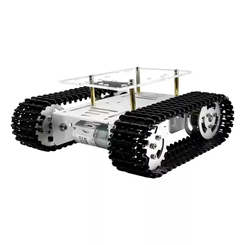 Piattaforma per carri armati fai-da-te open source con telaio robot cingolato